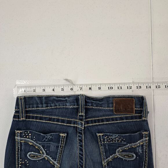 BKE Buckle mya skinny stretch jeans blue 26x33.5 womens 6049 - Picture 5 of 12